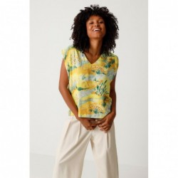 Blouse sans manches en...