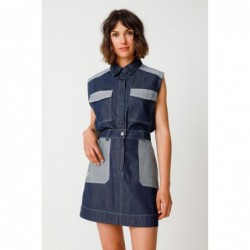 Jupe en denim de coton...