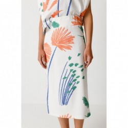 Jupe midi droite avec...