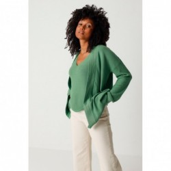 Gilet en maille de coton...