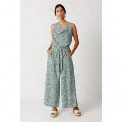 Pantalon palazzo à taille...