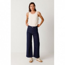 Pantalon droit en coton...