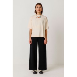 Camiseta folgada de manga...