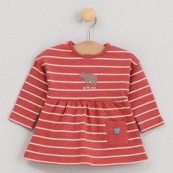 Vestido manga larga rayitas...