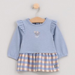 Vestido manga larga combi...