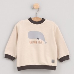 Sweatshirt mit Wal-Print...