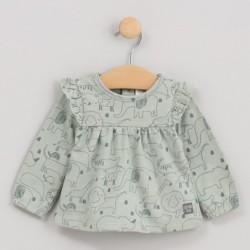 Blusa manga larga con...