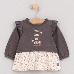 Vestido de manga comprida...