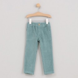 Corduroy broek met jungleprint