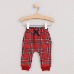 Pantalón cuadros con puños...