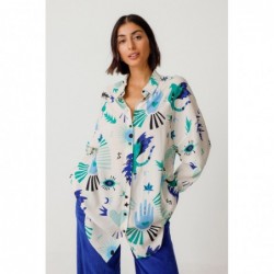 Camisa manga larga holgada...