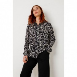 Camisa estampada de corte...