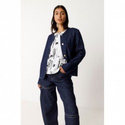 veste courte en denim de...