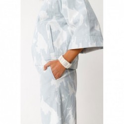 Wide pleated leather...