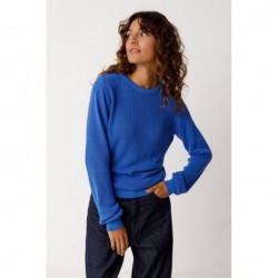 Round neck sweater in...