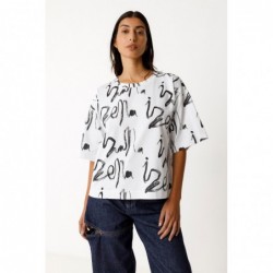 Losvallend T-shirt met...