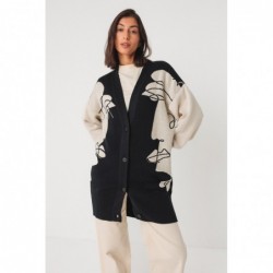 Gilet long en maille...