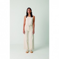 Calças de perna reta e...