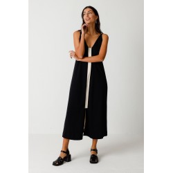 Vestido midi sin mangas de...