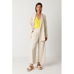 Wide-leg trousers with a...