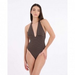 Bañador una pieza de rayas...