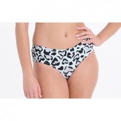 High-waisted animal print...