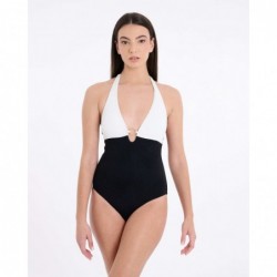 Bañador una pieza bicolor,...