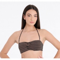 Striped bandeau with washer...