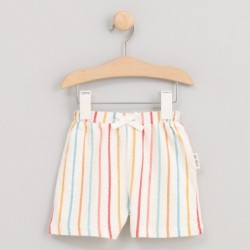 Blooming striped shorts