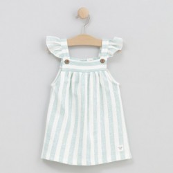 Vestido sin mangas de rayas...