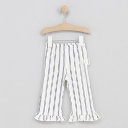 Gestreepte flared broek