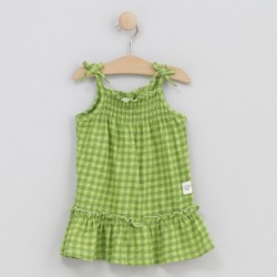 Vestido de tirantes vichy...