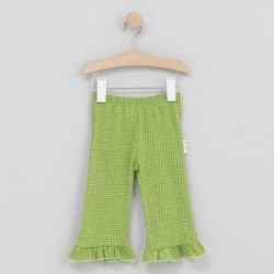 Savanna geruite flared broek
