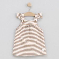 Vestido sin mangas de rayas...