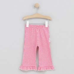 Pantalón campana vichy Pink...