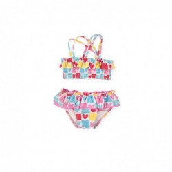 Kinderbikini met hartjesprint
