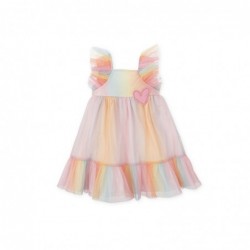 Vestido infantil de tul y...