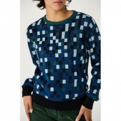 Suéter jacquard de cuello...