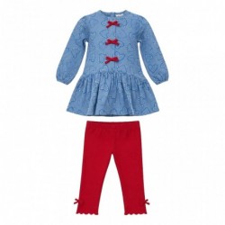 Conjunto infantil denim de...